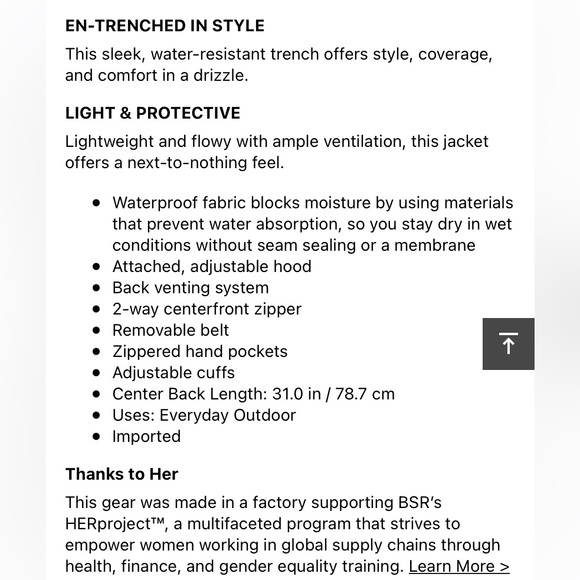 NWT Columbia Pardon my trench Rain jacket.$110 - Picture 7 of 9